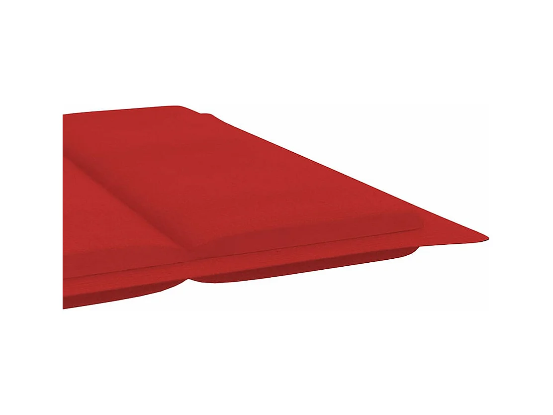 Chaise longue de jardin avec coussin Bois d'acacia solide