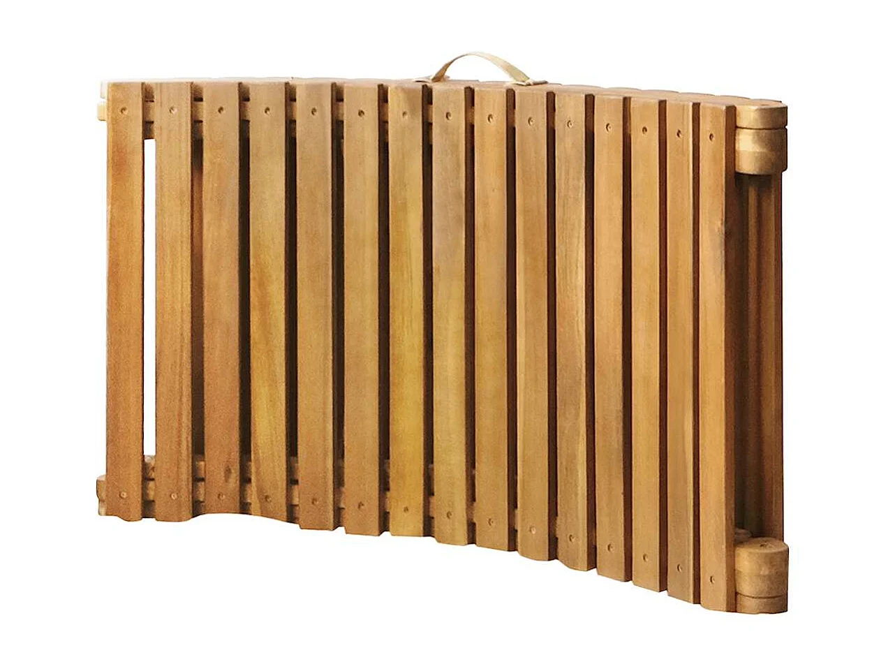 Chaise longue de jardin avec coussin Bois d'acacia solide