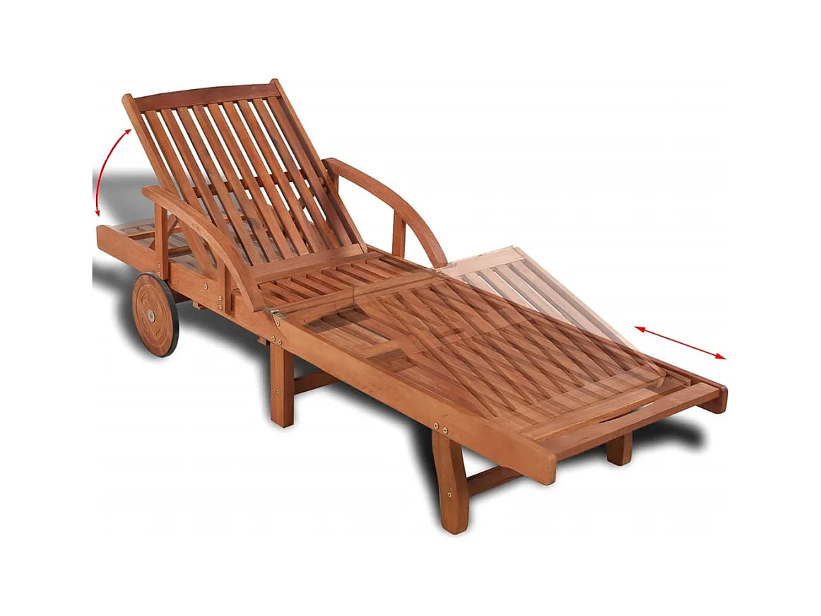 Massief acaciahouten loungestoel