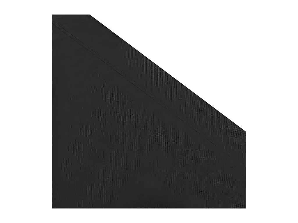 Lit de repos d'extérieur avec auvent Noir