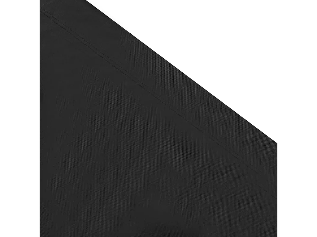 Lit de repos d'extérieur avec auvent Noir