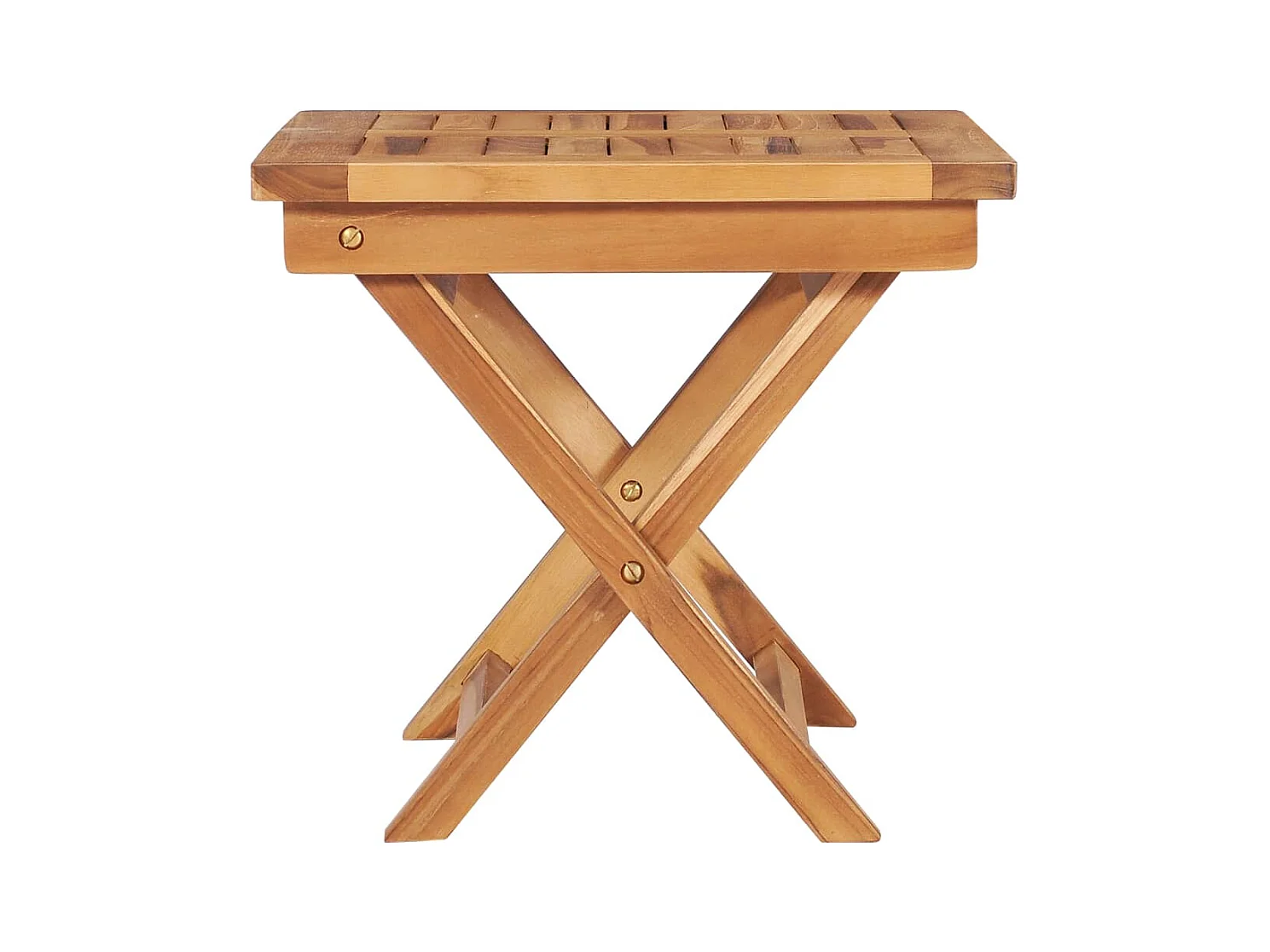 Loungestoel met tafel en kussen Massief teakhout