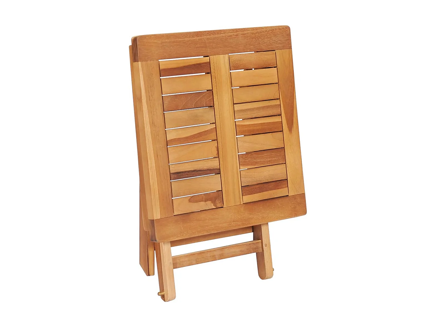 Loungestoel met tafel en kussen Massief teakhout