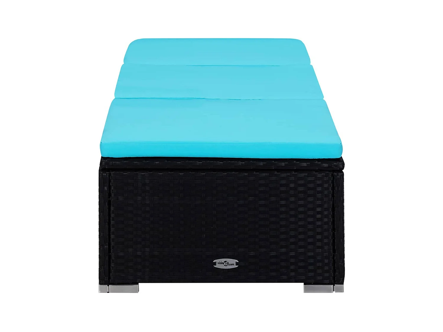 Tuinstoelen theetafel 3 stuks Poly wicker Zwart