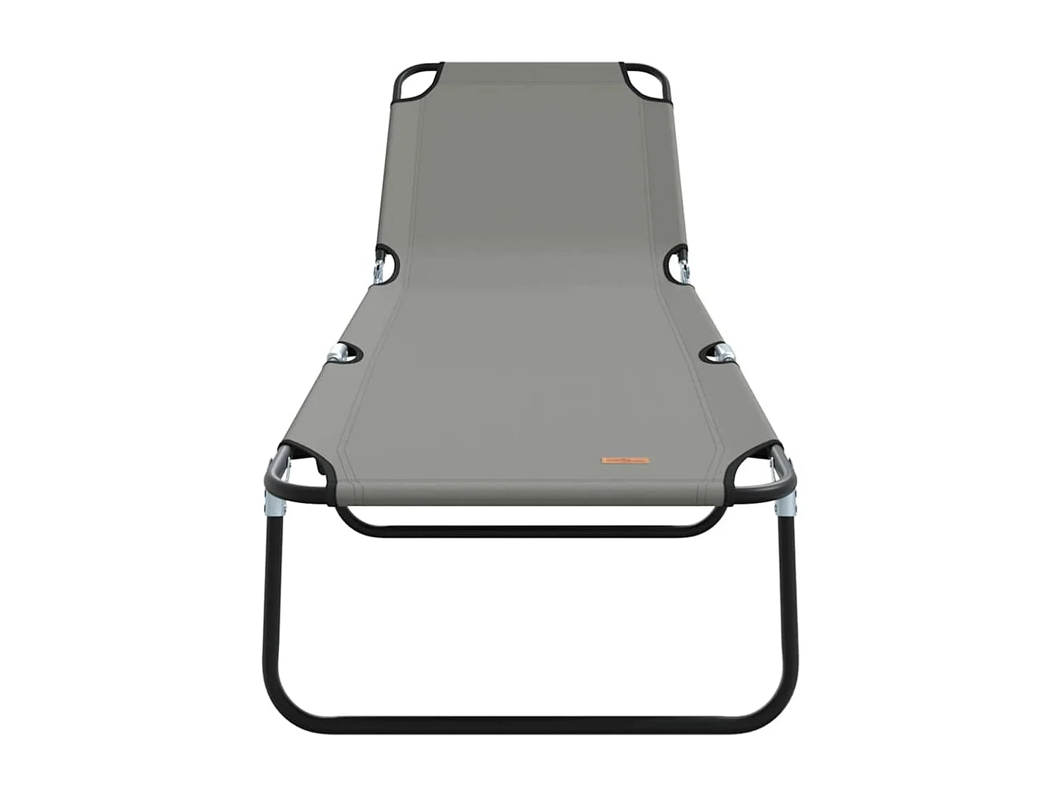 Opvouwbare loungestoel 1-persoons Grijs 56 x 189 x 87 cm stof