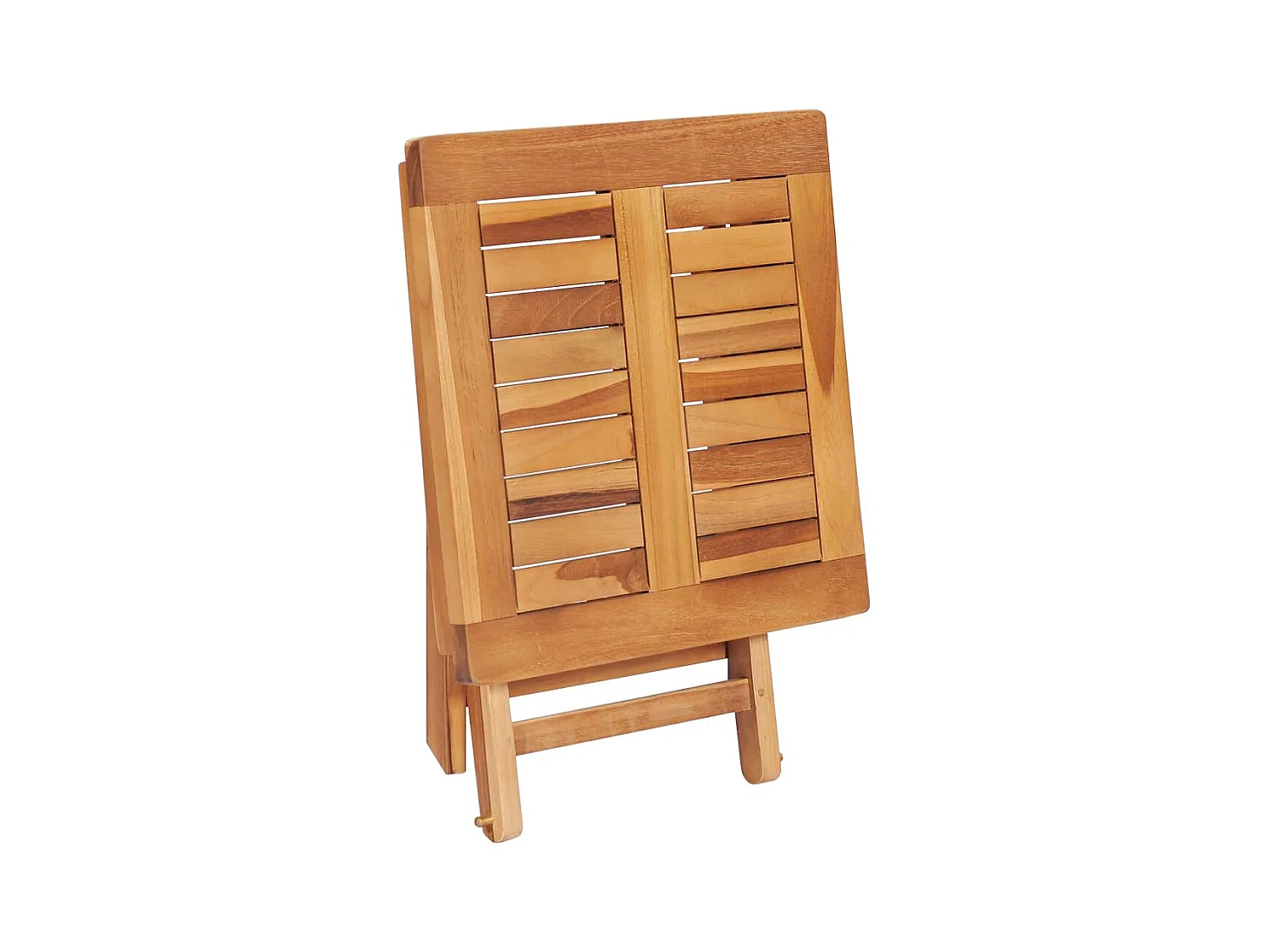 Loungestoel met tafel en kussen Massief teakhout