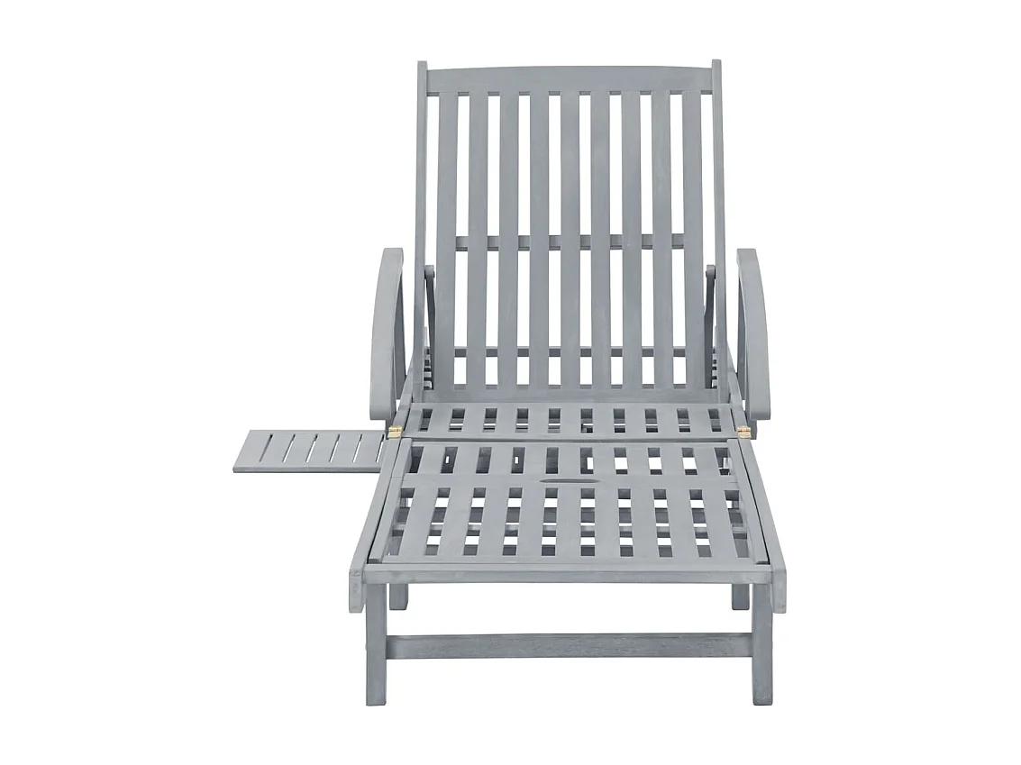 Poltrona da giardino con cuscino in legno massello di acacia