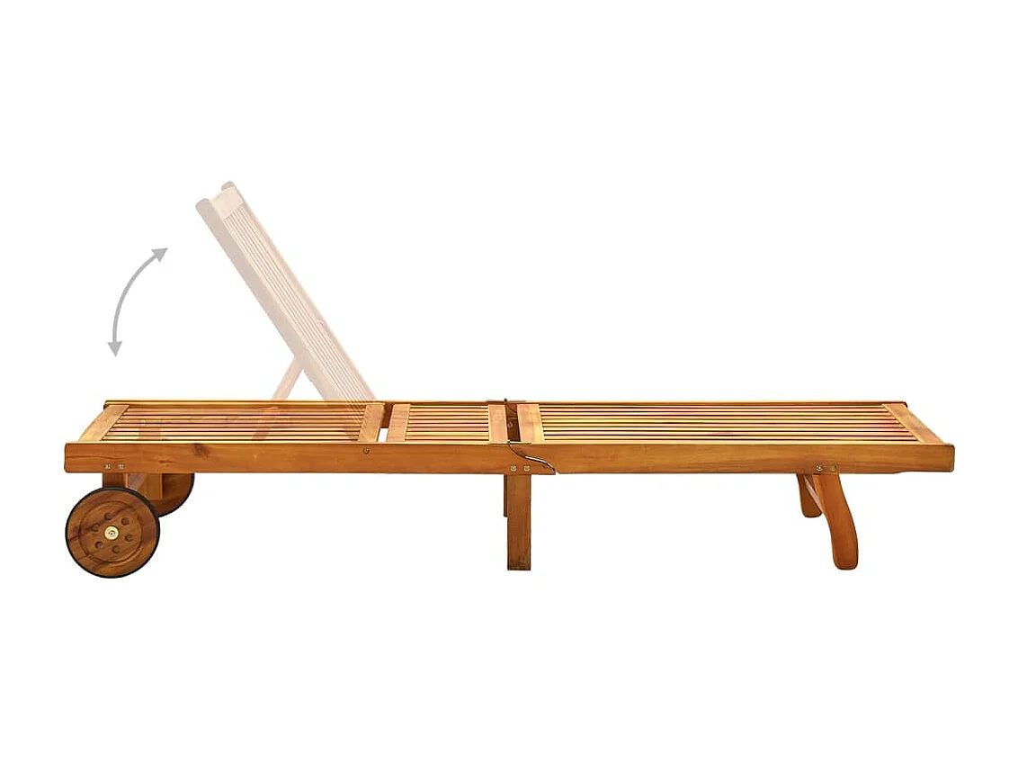 Sillón de madera maciza de acacia