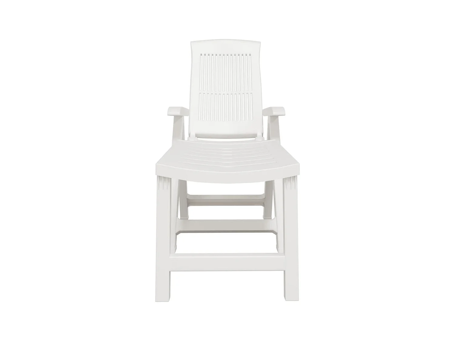 Sillón de plástico blanco