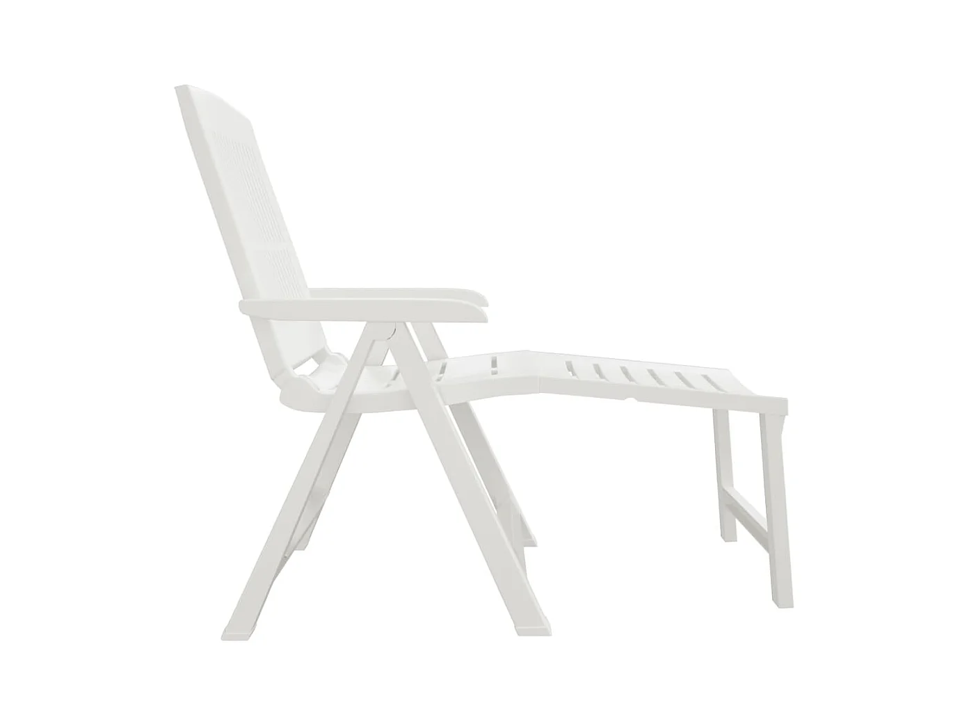 Sillón de plástico blanco