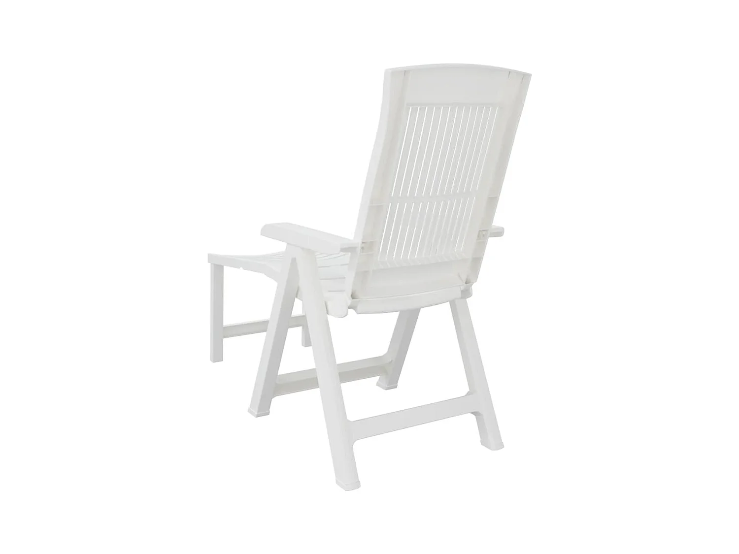 Sillón de plástico blanco