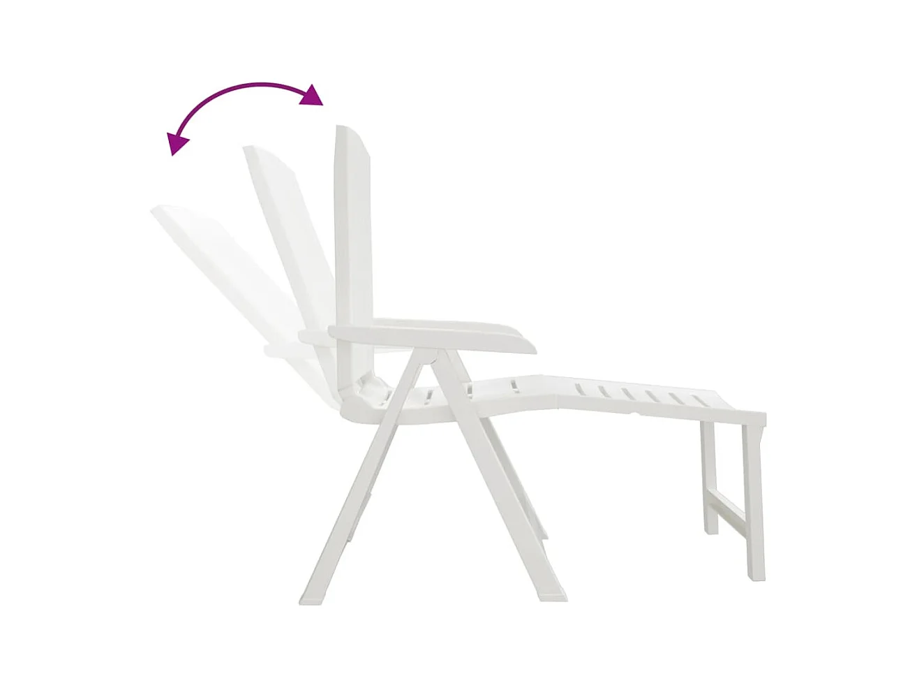 Sillón de plástico blanco