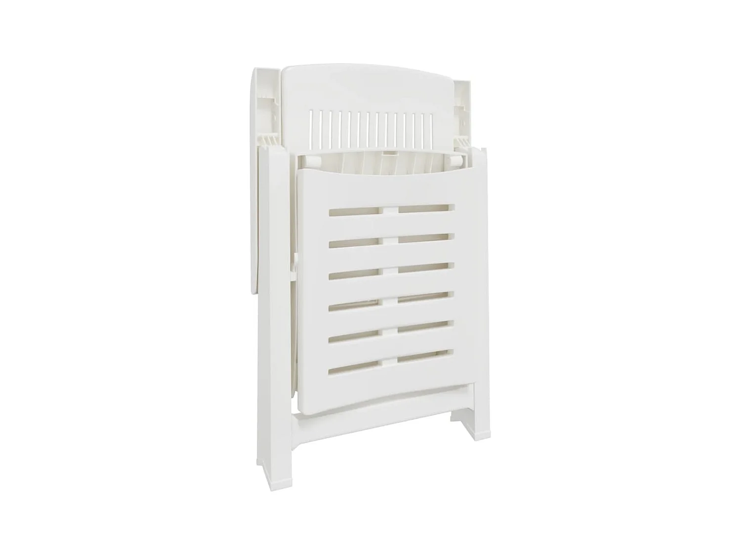 Sillón de plástico blanco