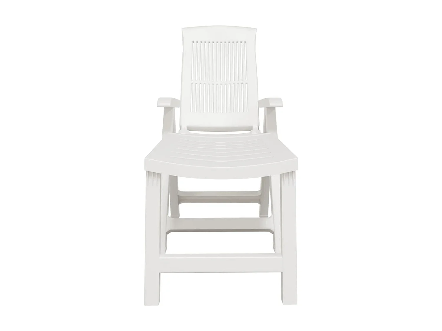 Poltrona in plastica bianca