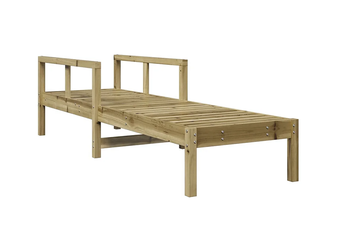 Chaise longue 199,5x62x55 cm geïmpregneerd grenenhout