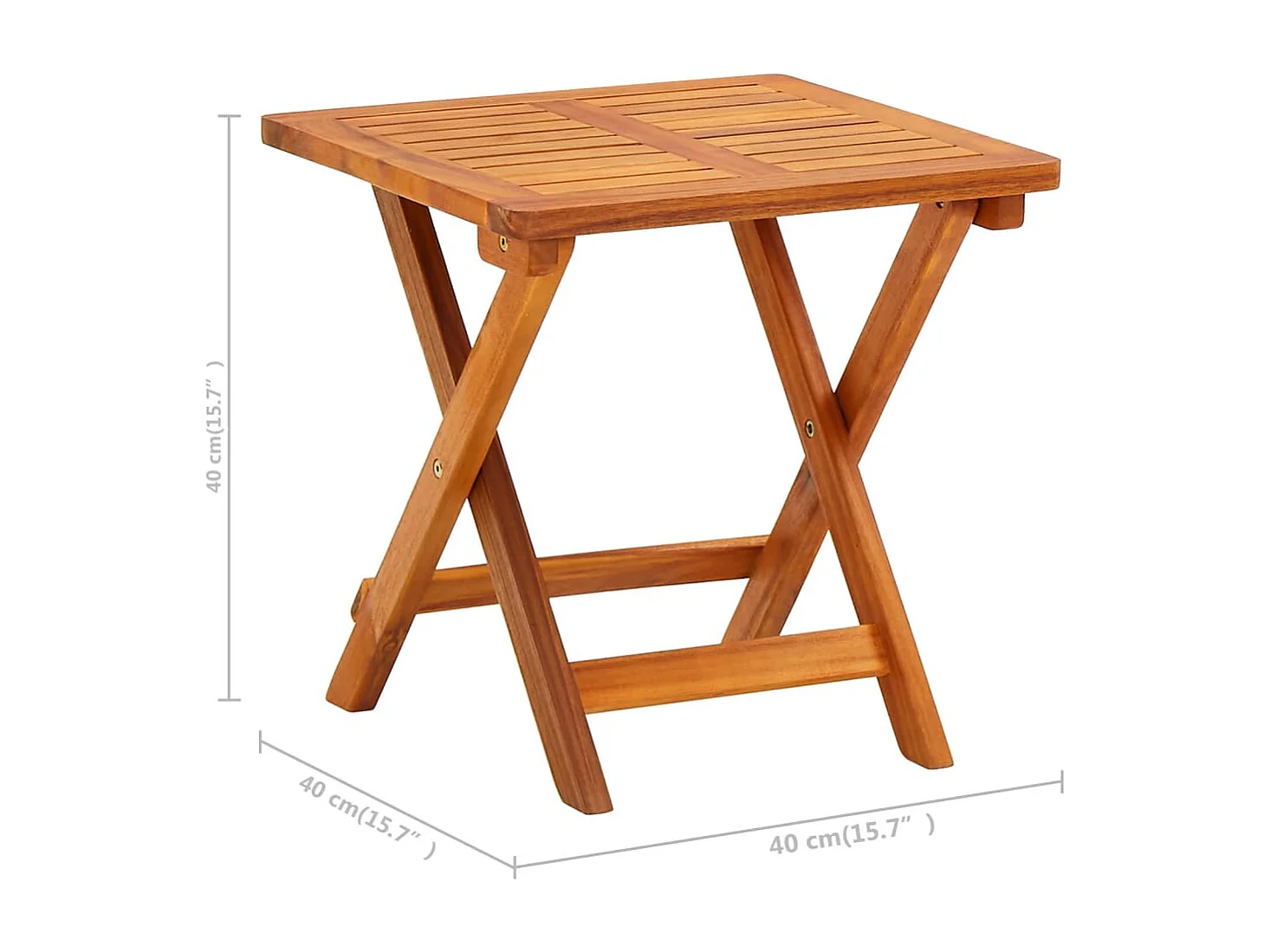 Chaise longue de jardin avec table et coussin Bois d'acacia