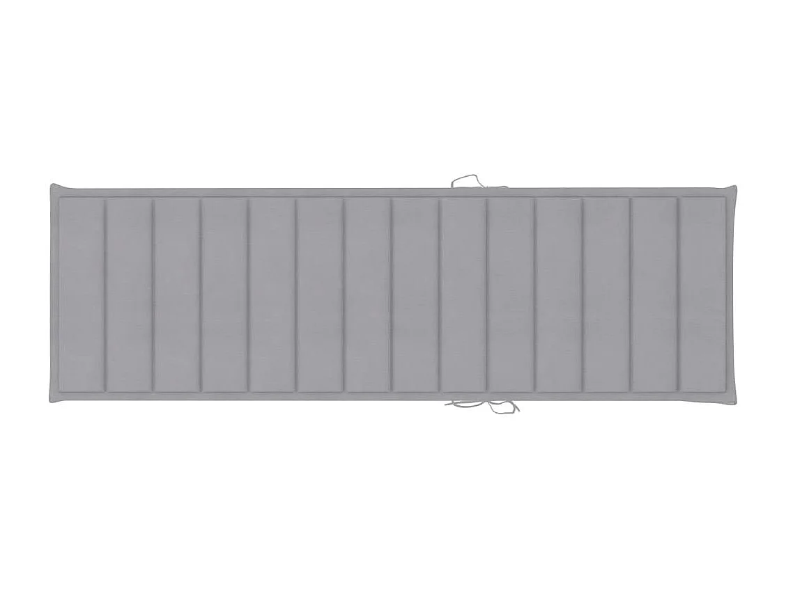 Chaise longue de jardin avec coussin Bois d'acacia solide