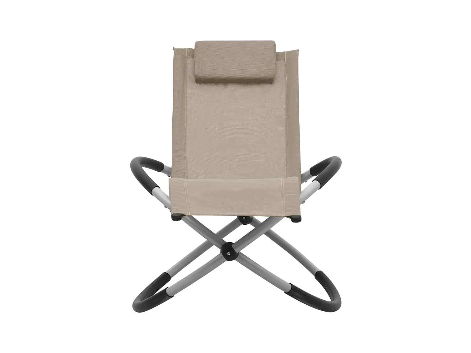 Chaise longue pour enfants Acier Taupe