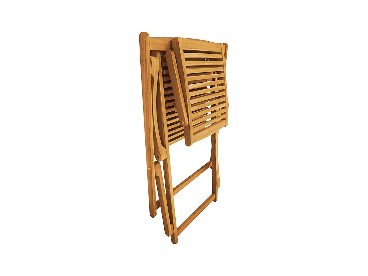 Chaise de terrasse avec repose-pied Bois d'acacia solide