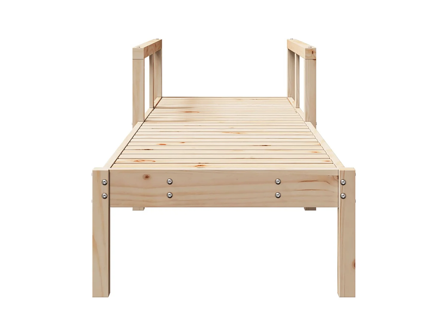 Chaise longue 199,5x62x55 cm massief grenenhout