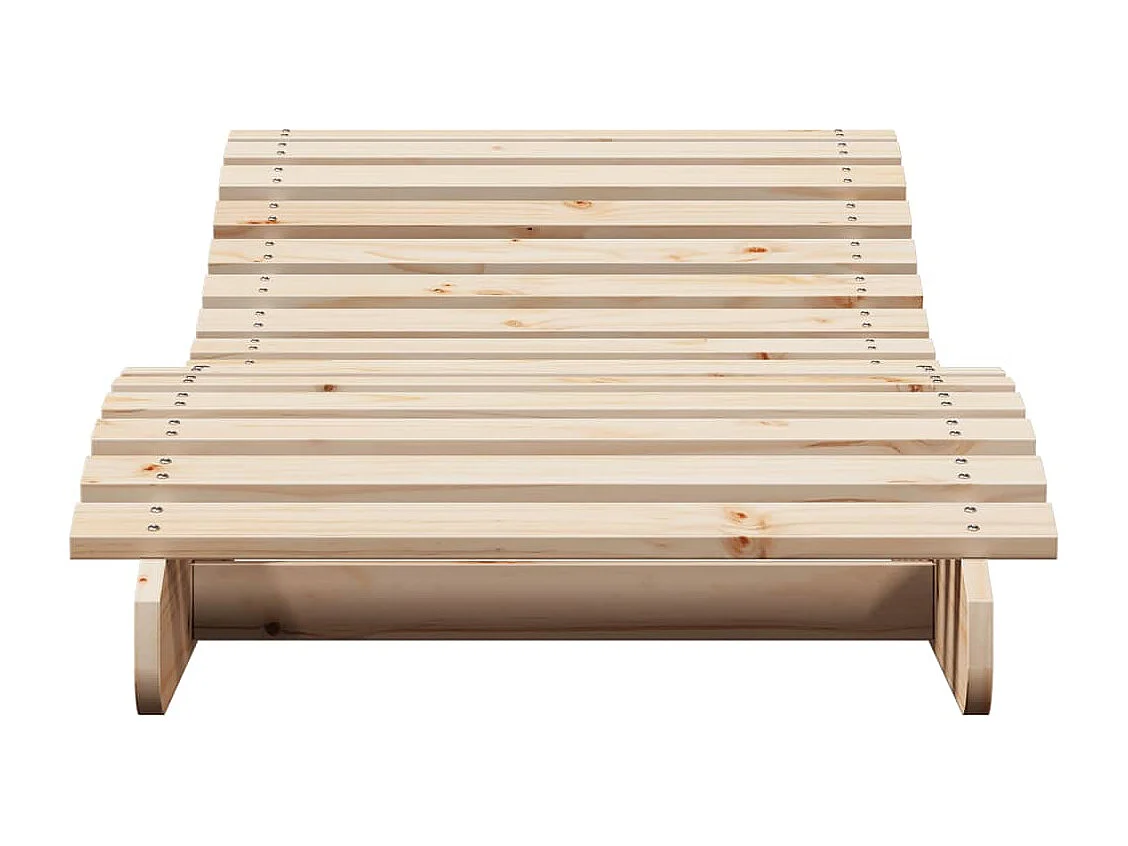 Chaise longue 205x70x31,5 cm madera maciza de pino