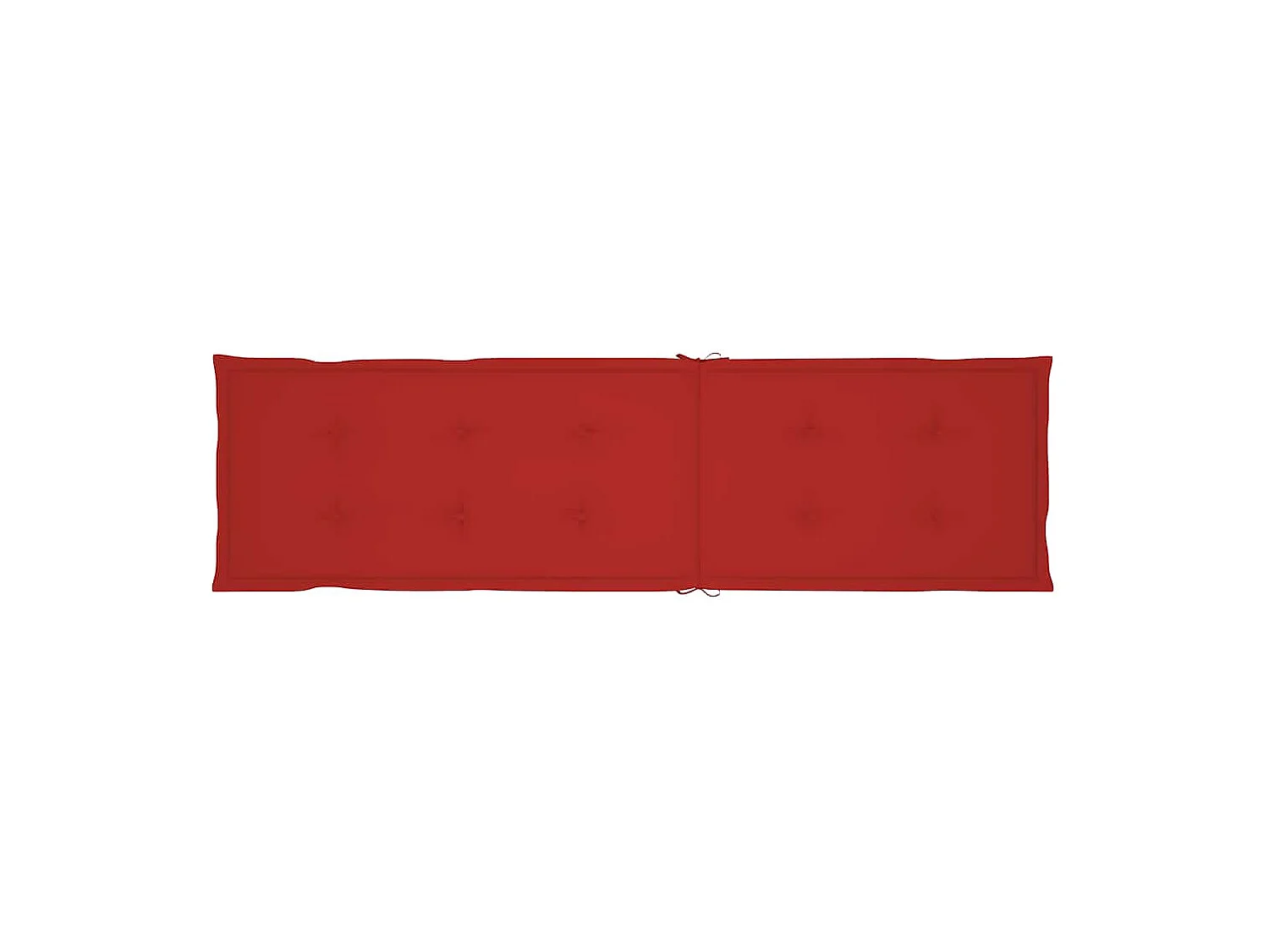 Chaise longue d'extérieur repose-pied et coussin Acacia solide