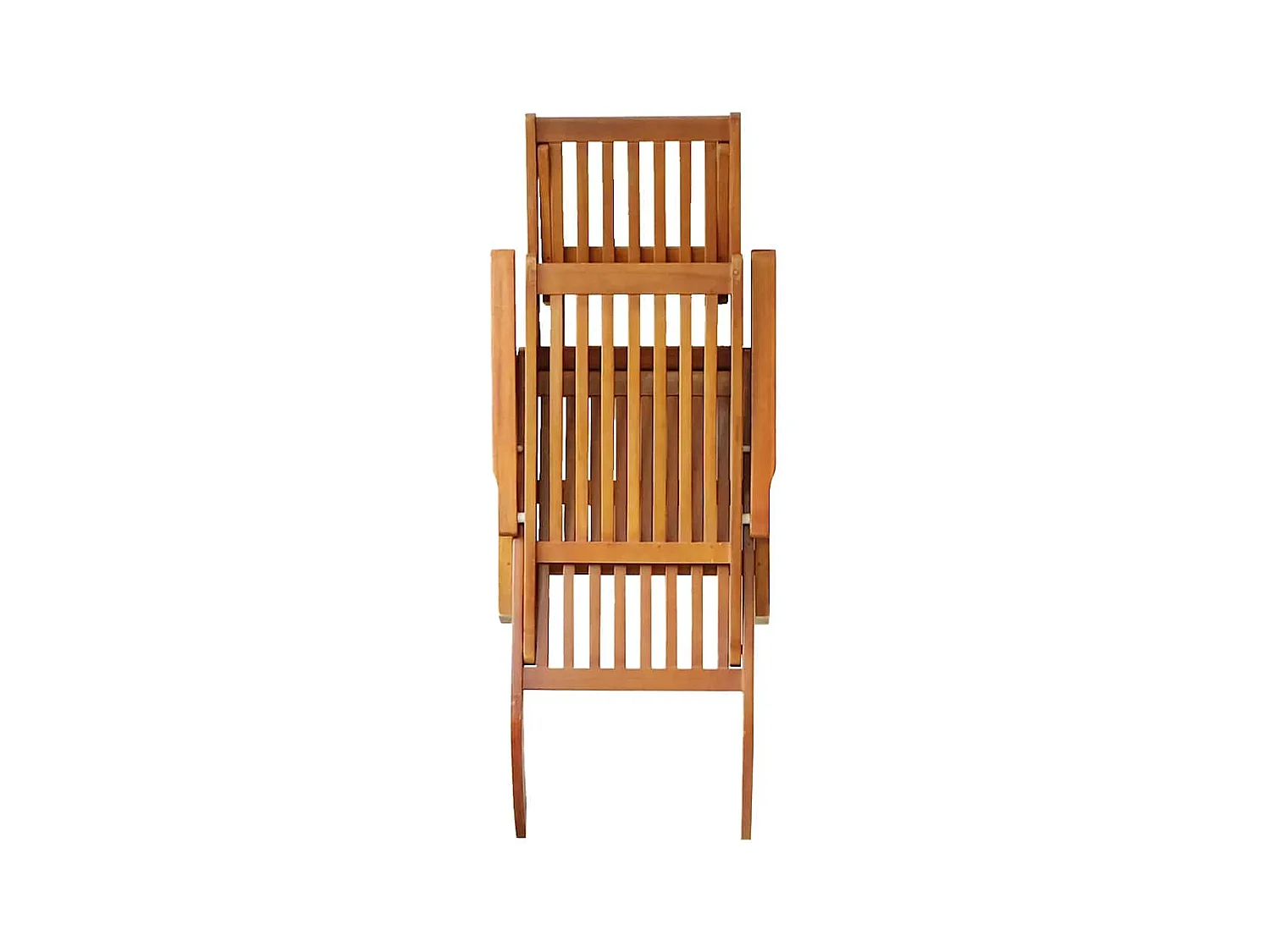 Chaise de terrasse avec repose-pied Bois d'acacia solide
