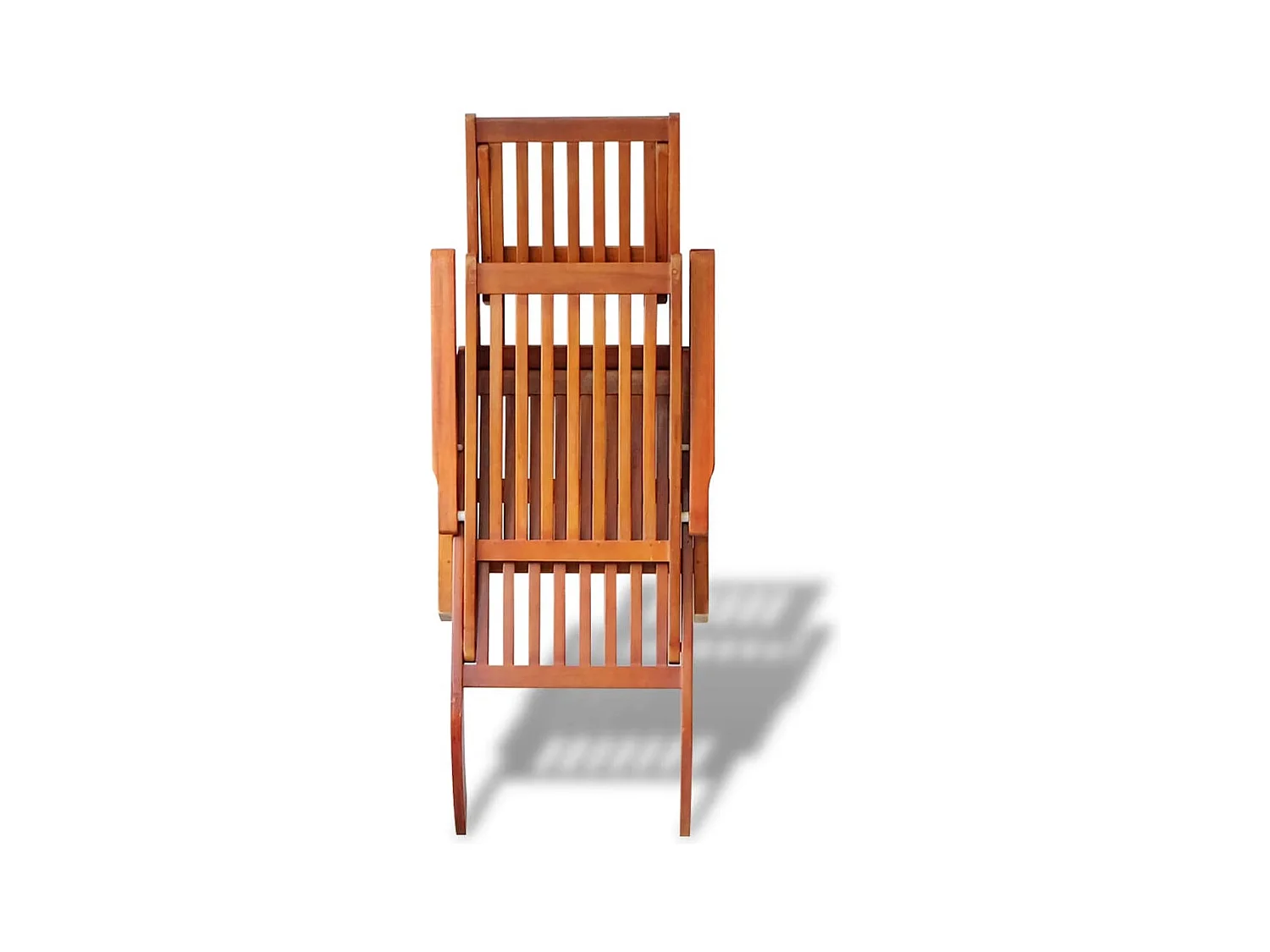 Chaise de terrasse avec repose-pied Bois d'acacia solide