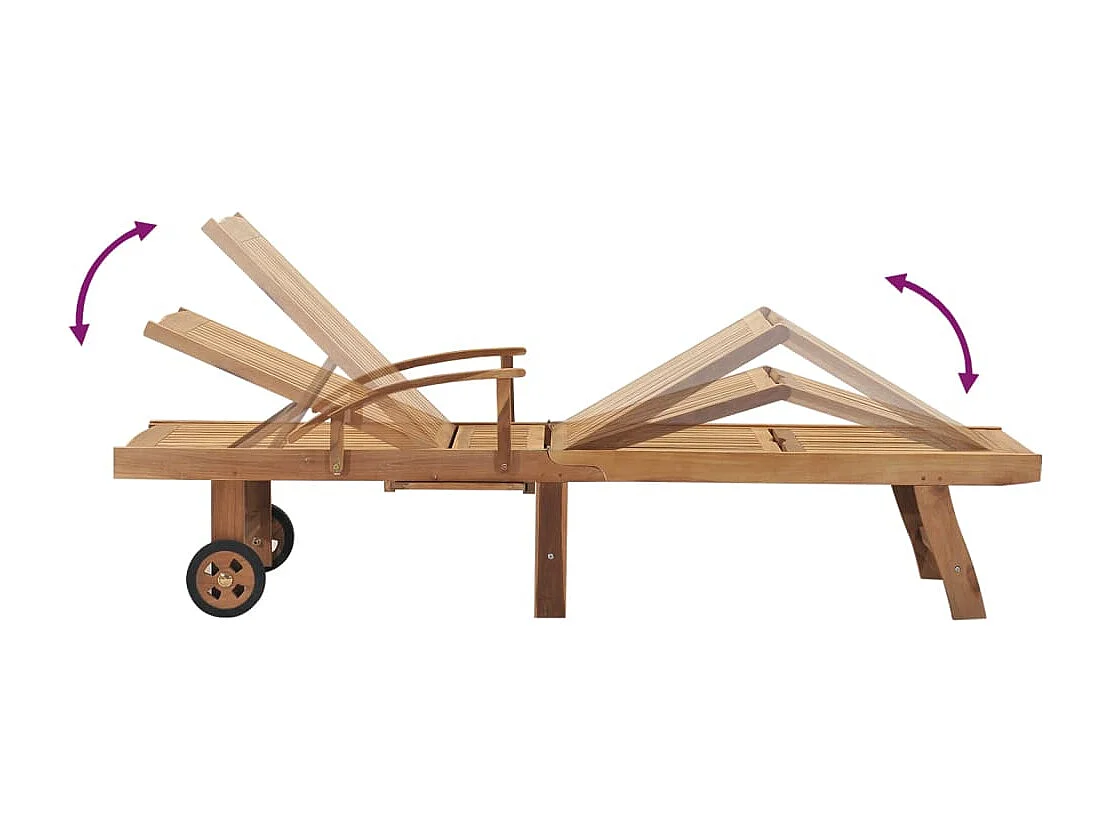 Sillón con mesa Madera maciza de teca