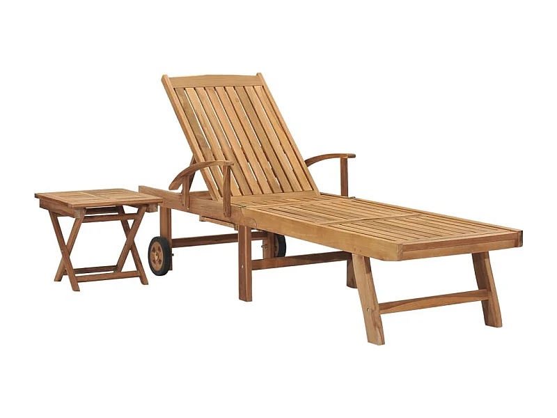 Sillón con mesa Madera maciza de teca