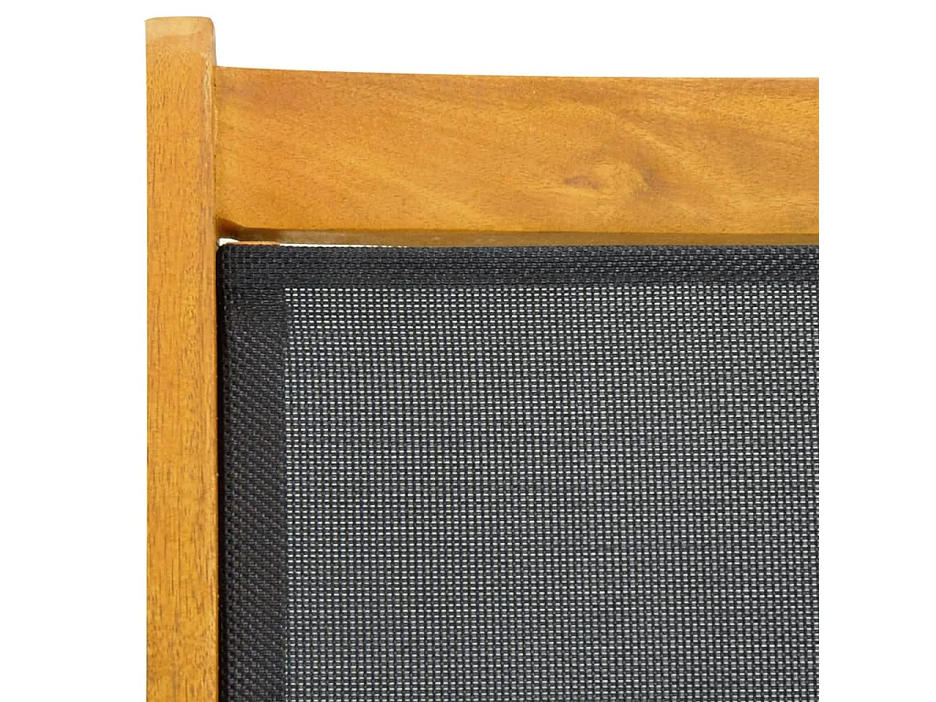 Buitenligstoel met tafel Massief acacia en textileen