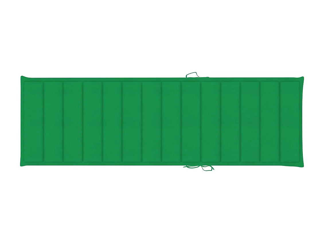 Chaise longue de jardin avec coussin Bois d'acacia solide