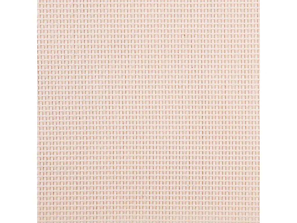 Crèmekleurige chaise longue van massief acaciahout en textileen