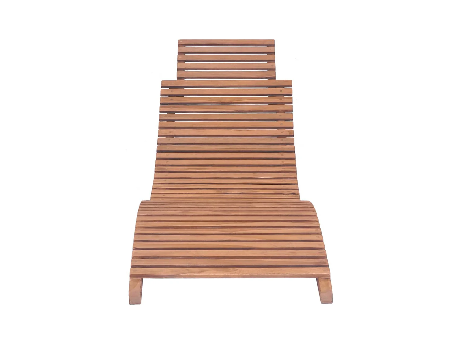 Opvouwbare loungestoelen set van 2 massief teakhout