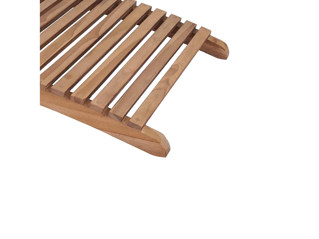 Opvouwbare loungestoelen set van 2 massief teakhout