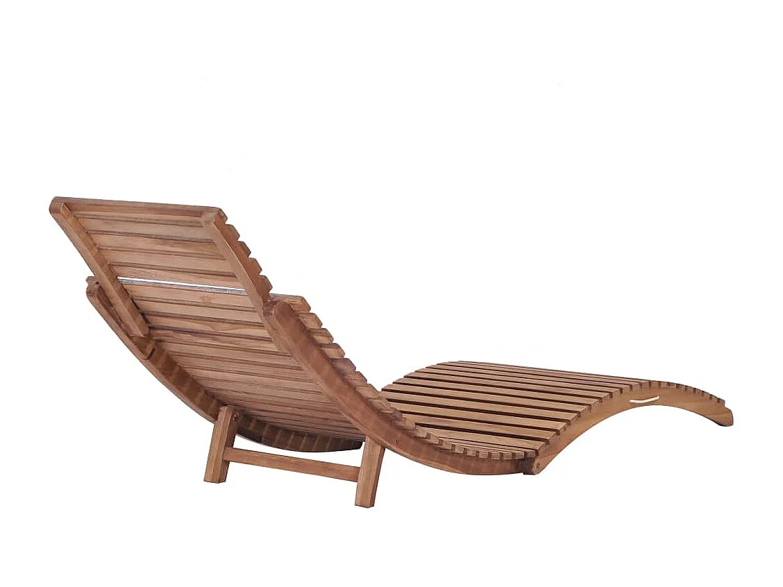 Set di 2 sedie pieghevoli in legno massello di teak