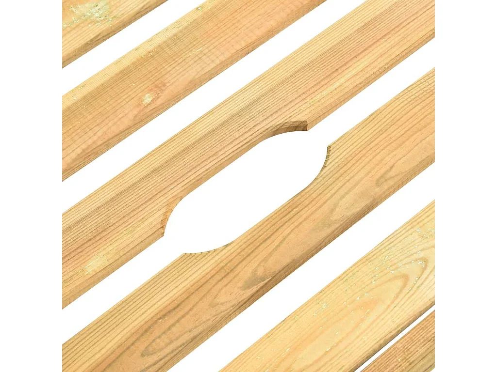 Sillón de jardín con mesa de madera de pino impregnado