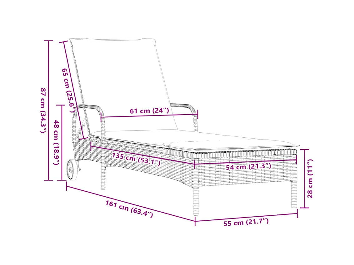 Loungestoelen met kussens, set van 2, zwart, geweven hars