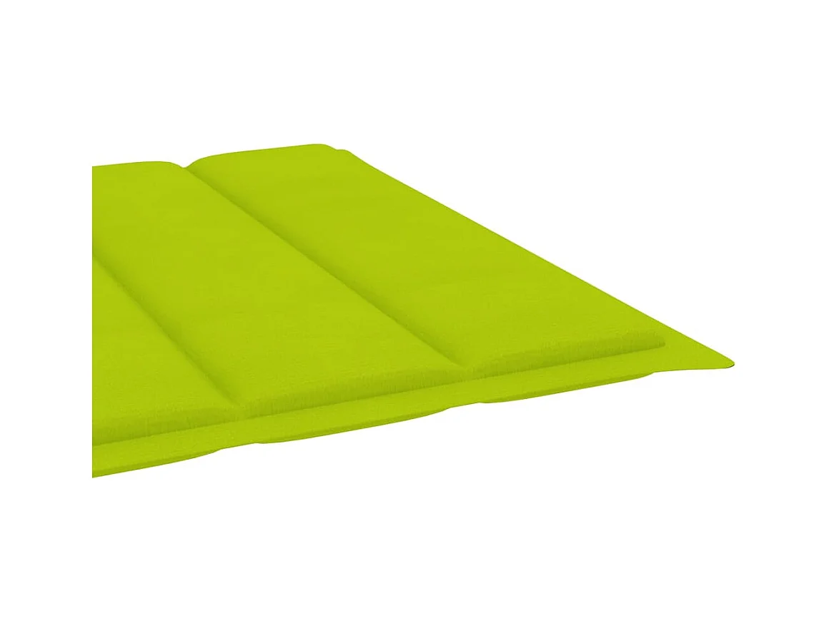 Chaise longue de jardin avec coussin Bois d'acacia solide