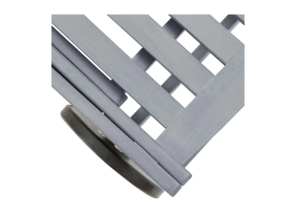 Chaise longue de jardin avec coussin Bois d'acacia solide