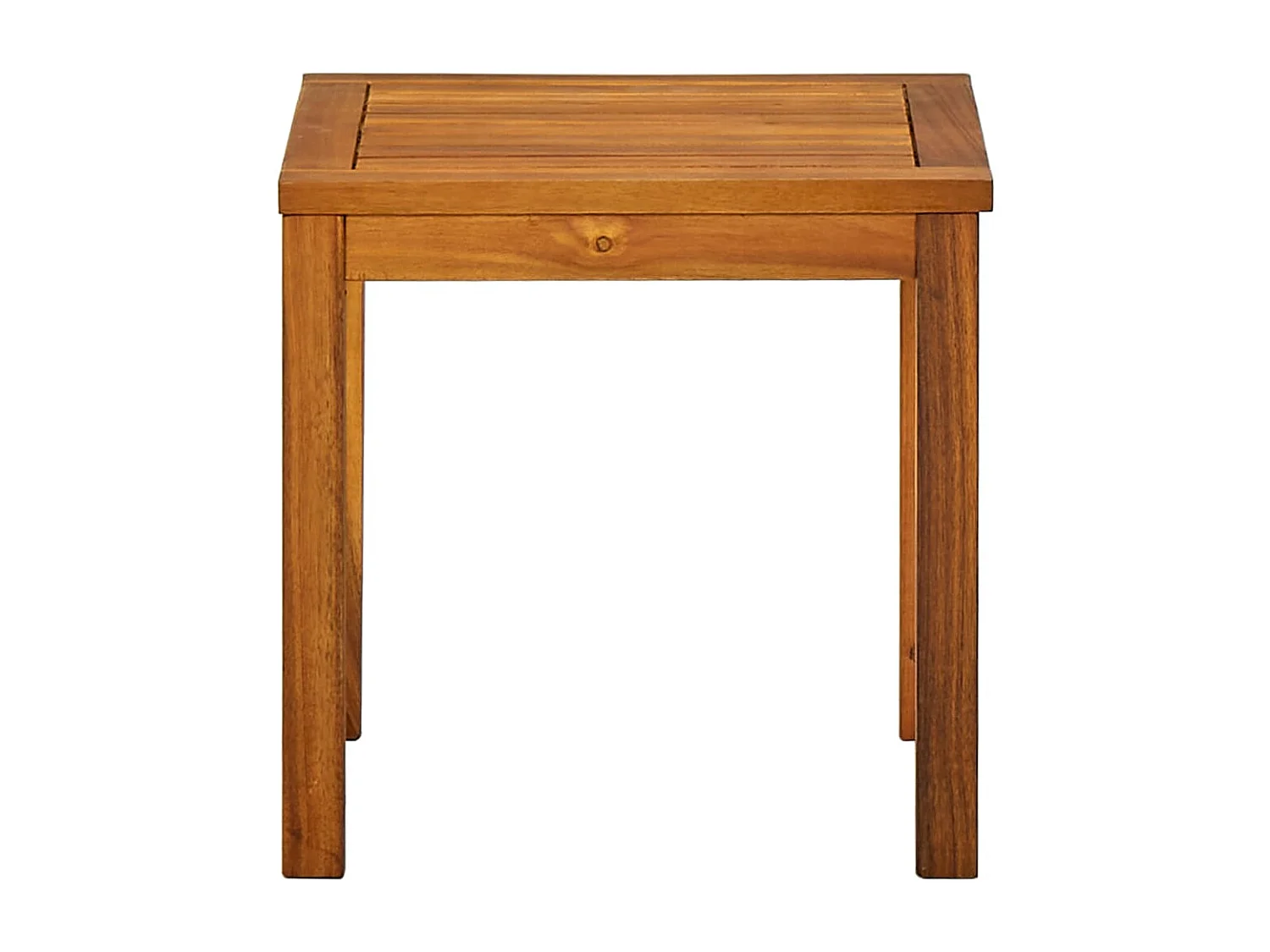 Chaise longue con tavolo Legno massello di acacia e textilene