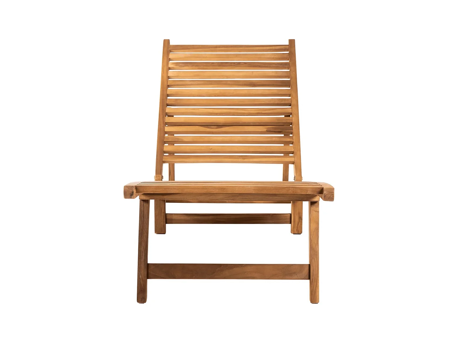 Lounge stoel Massief teakhout
