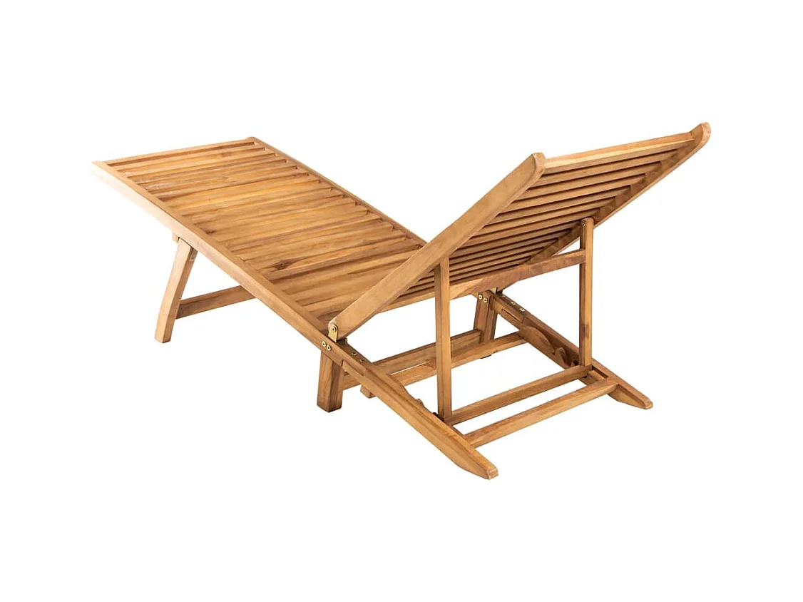 Lounge stoel Massief teakhout