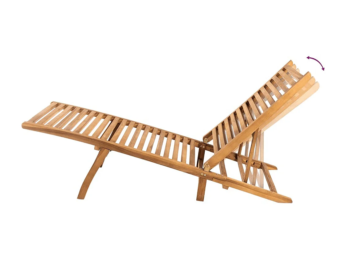 Sillón de madera maciza de teca