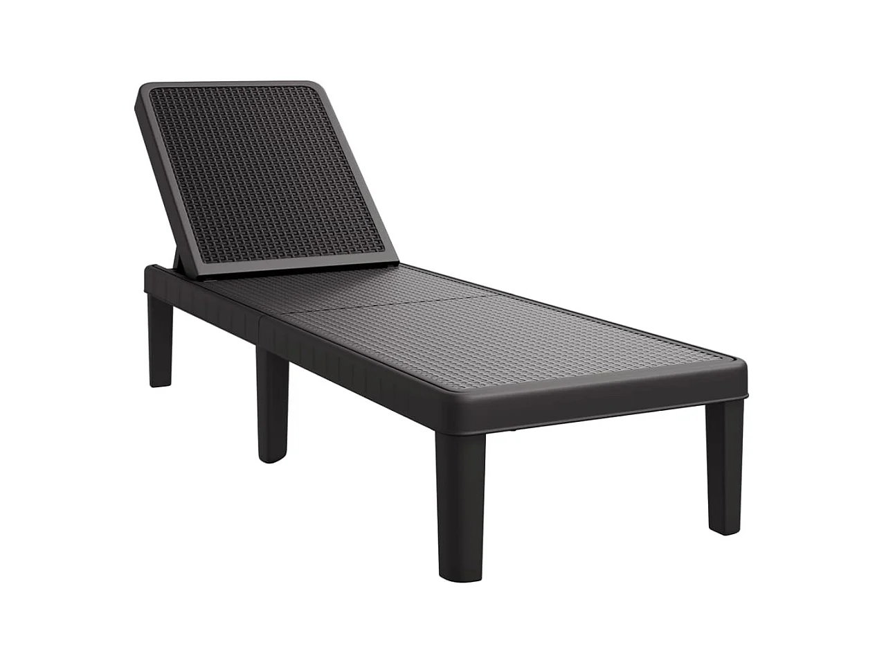 4-posities in hoogte verstelbare polypropyleen loungestoel