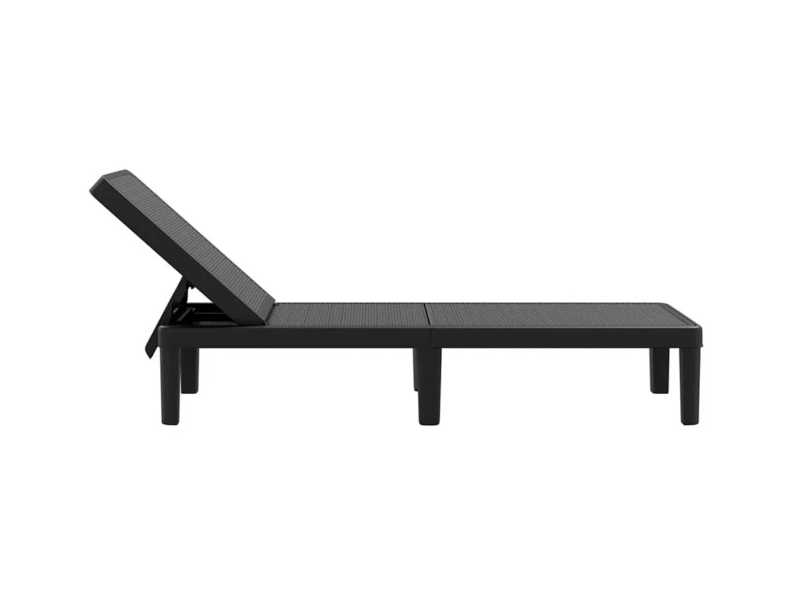 4-posities in hoogte verstelbare polypropyleen loungestoel