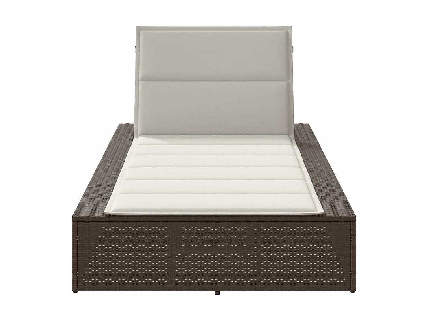 Transat avec coussin flottant marron résine tressée