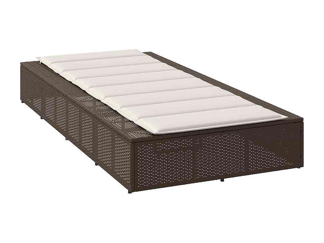 Transat avec coussin flottant marron résine tressée