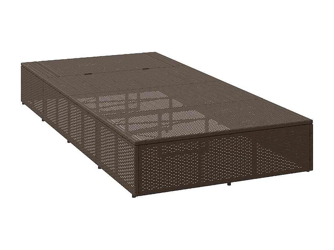 Transat avec coussin flottant marron résine tressée