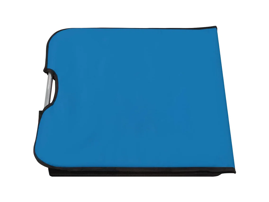 stuks opvouwbare strandmatten staal en stof blauw